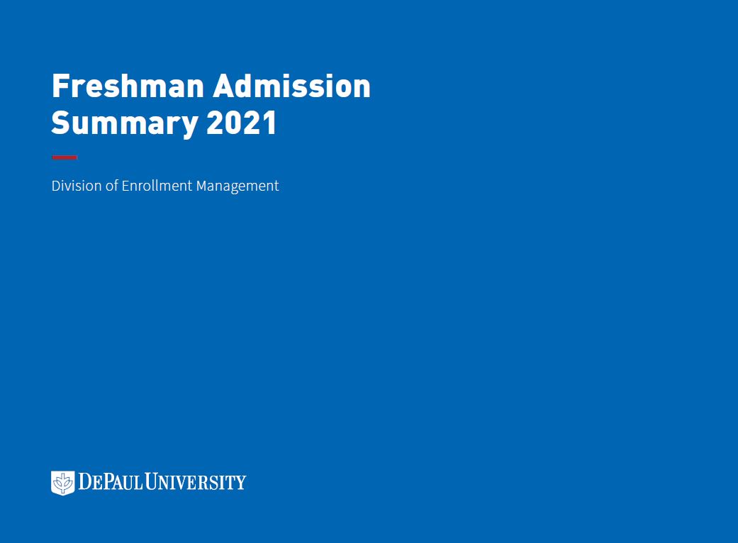 2021 Freshman Admission Summary Book