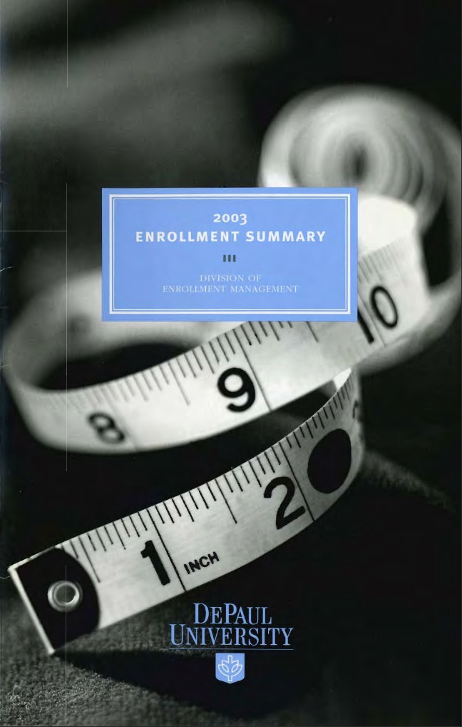 2003 Enrollment Summary Book
