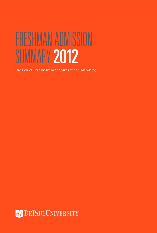 2012 Freshman Admission Summary