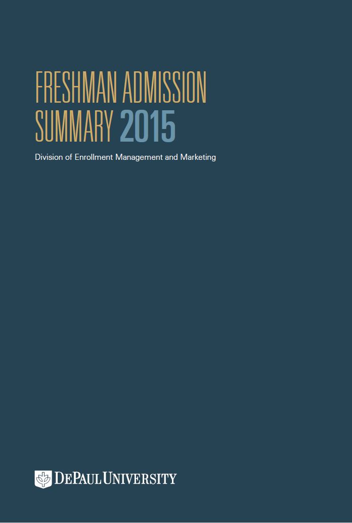 2015 Freshman Admission Summary