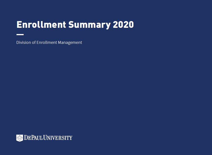2020 Enrollment Summary Book
