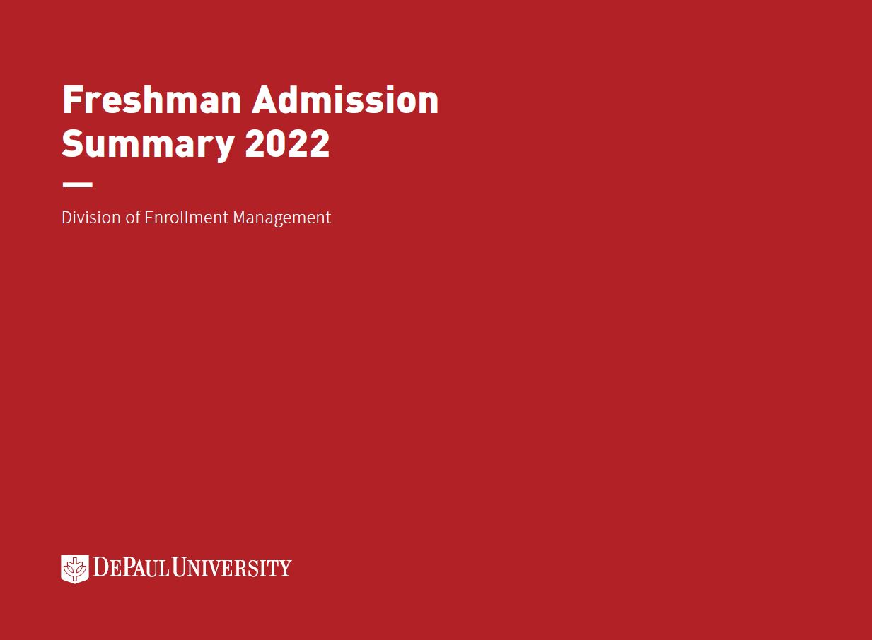2022 Freshman Admission Summary Book