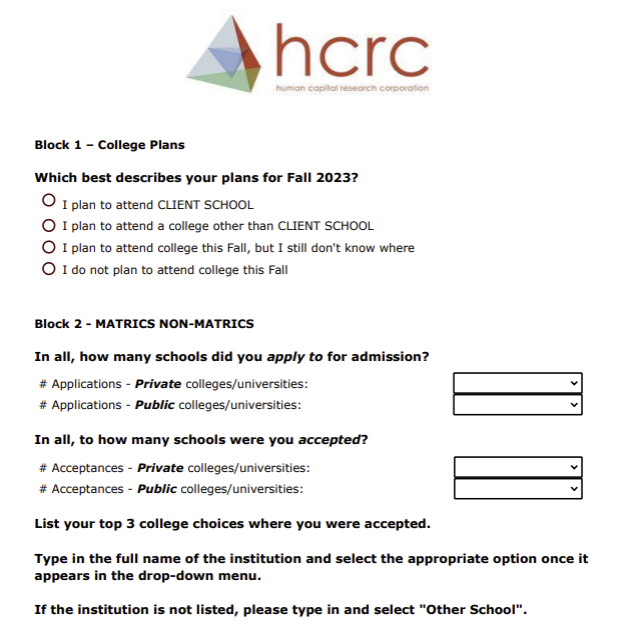 Graduating Student Exit Surveys